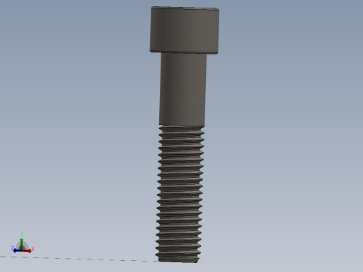 Screw_DIN_912_M12x55_A2.SLDPRT公制内六角螺钉主视缩略图