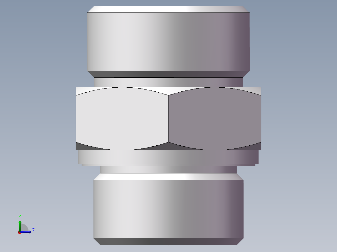 英制管螺纹ED密封、1DB-36-16WD左视图