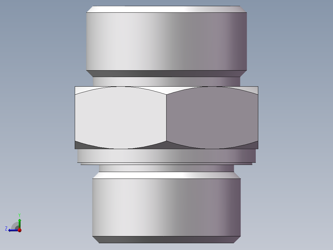 英制管螺纹ED密封、1DB-36-16WD右视图