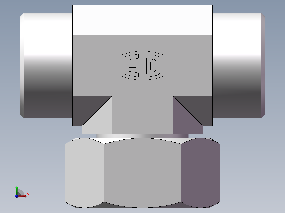 BC+BD 三通组合接头、BD-36前视图