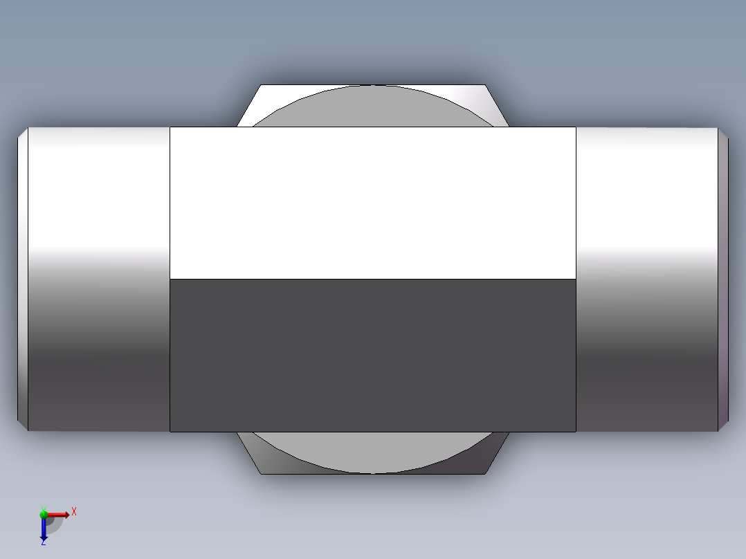 BC+BD 三通组合接头、BD-36俯视图