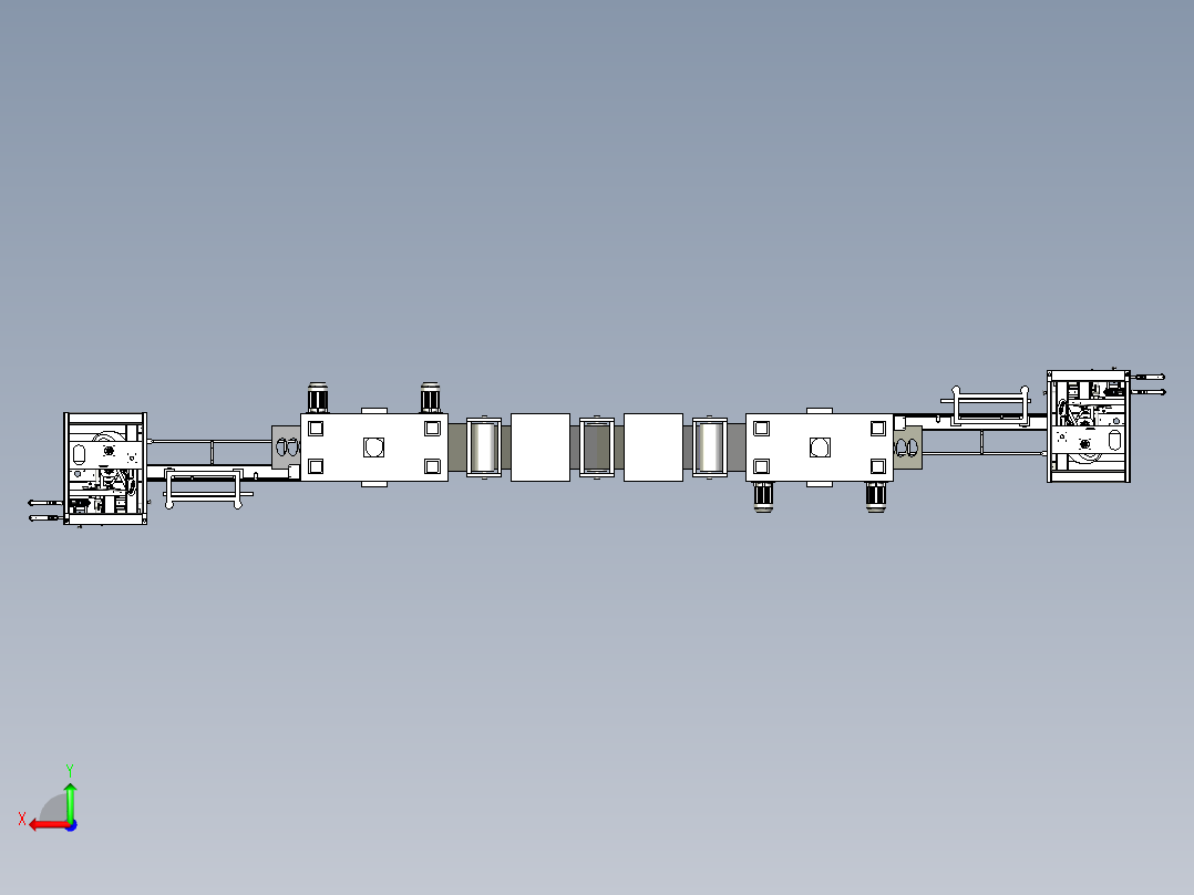 接头包装机后视图