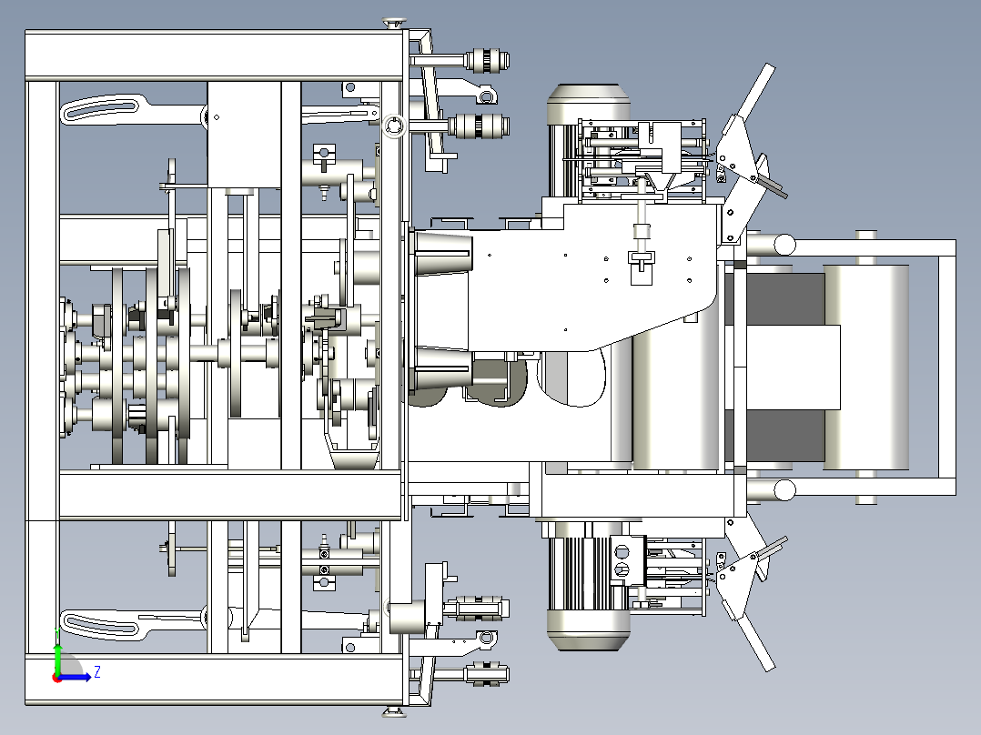 接头包装机左视图
