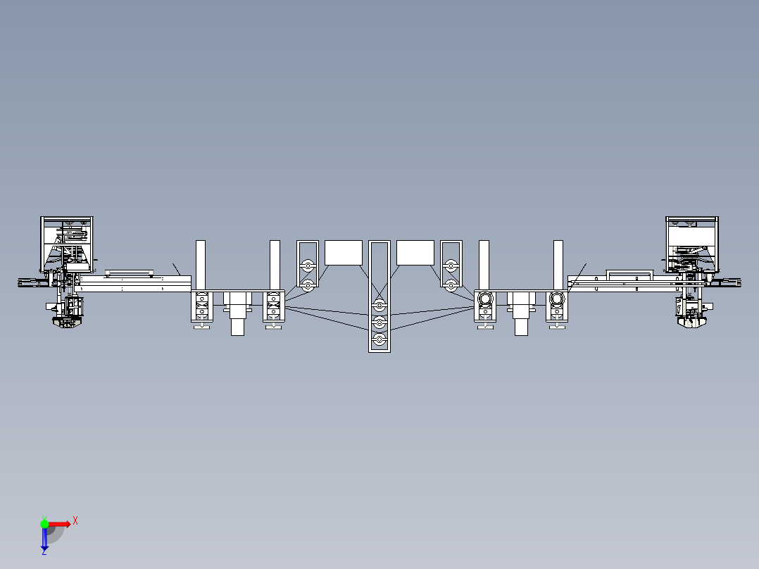 接头包装机俯视图