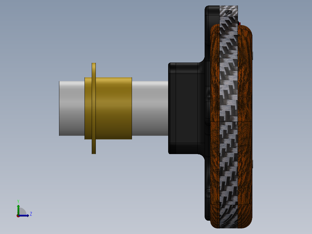 方向盘(11)左视图