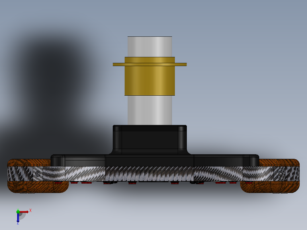方向盘(11)俯视图