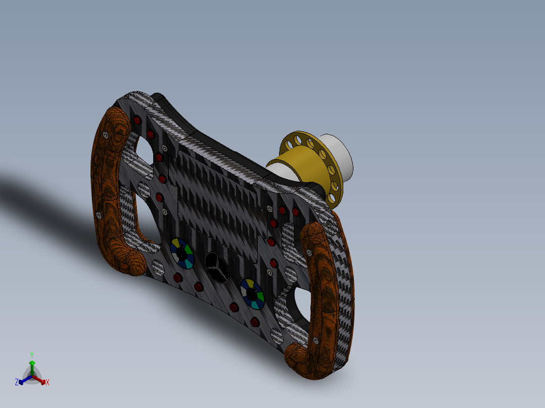 方向盘(11)正等轴测图