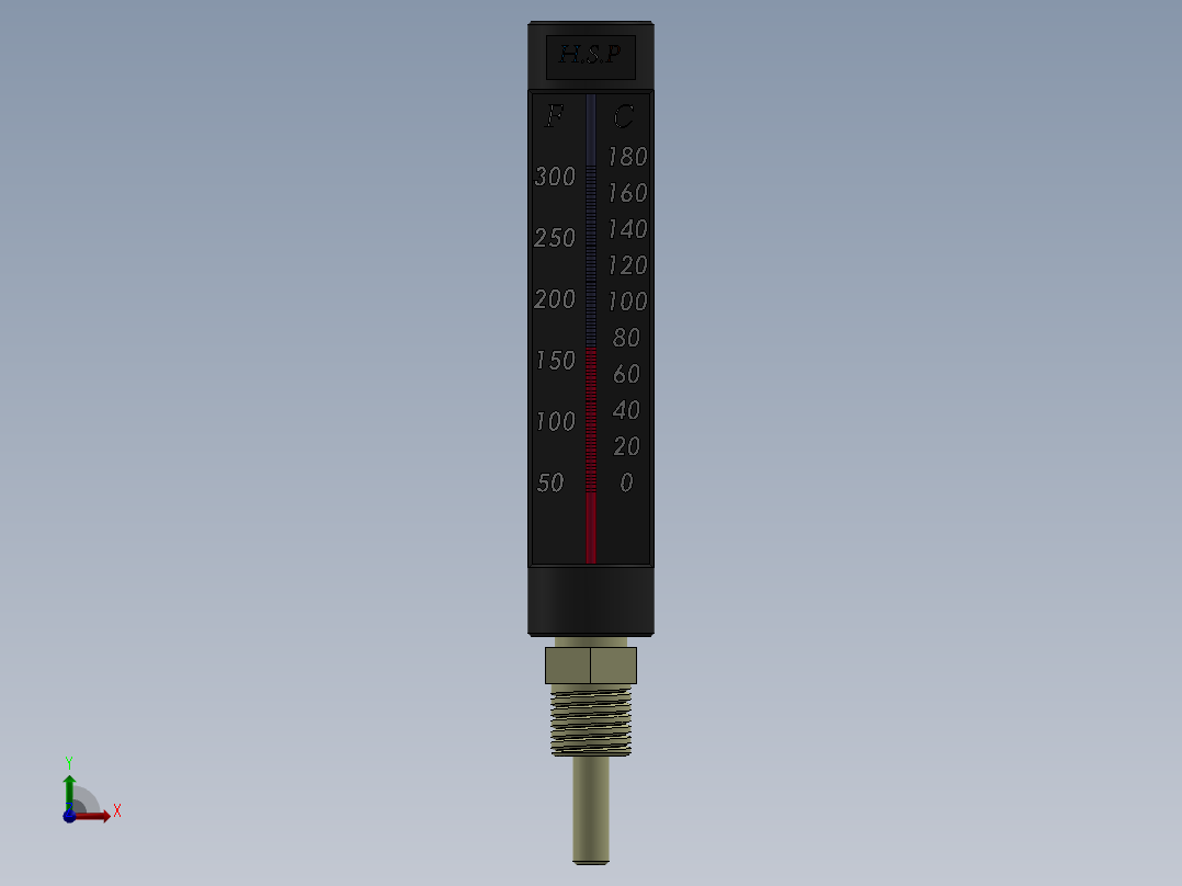 温度计(15)前视图