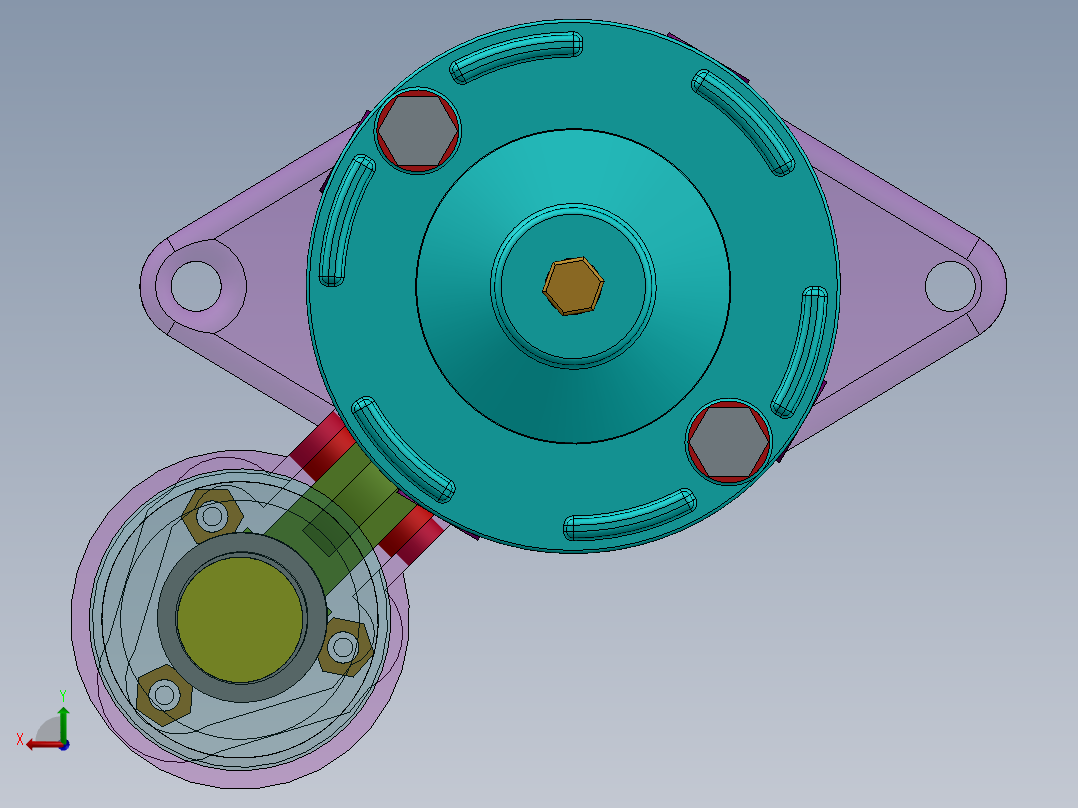 起动机(6)后视图