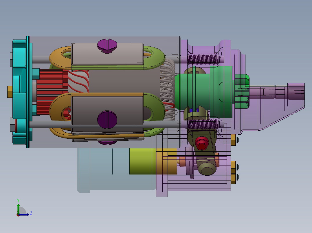 起动机(6)左视图