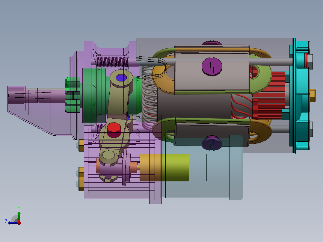 起动机(6)右视图
