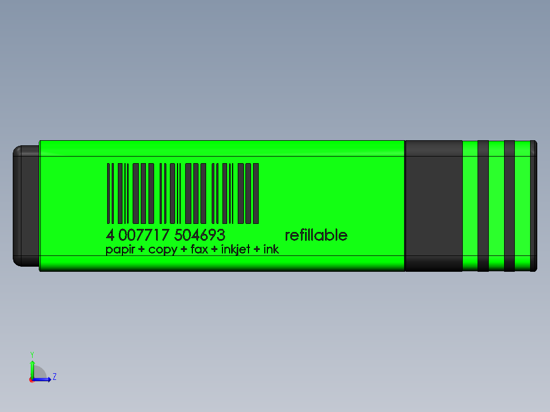 笔、中性笔、铅笔(23)左视图