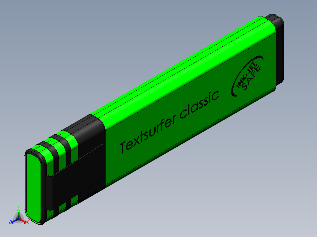 笔、中性笔、铅笔(23)正等轴测图