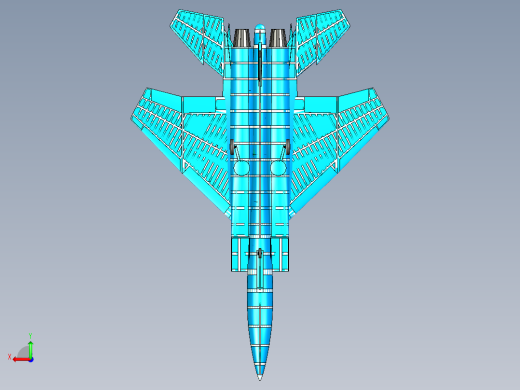B3004200-F-15鹰式固体组件模型后视缩略图