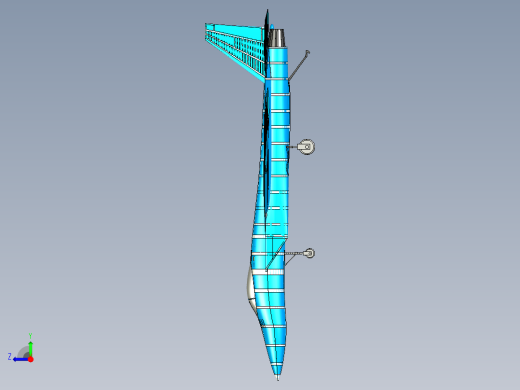 B3004200-F-15鹰式固体组件模型右视缩略图