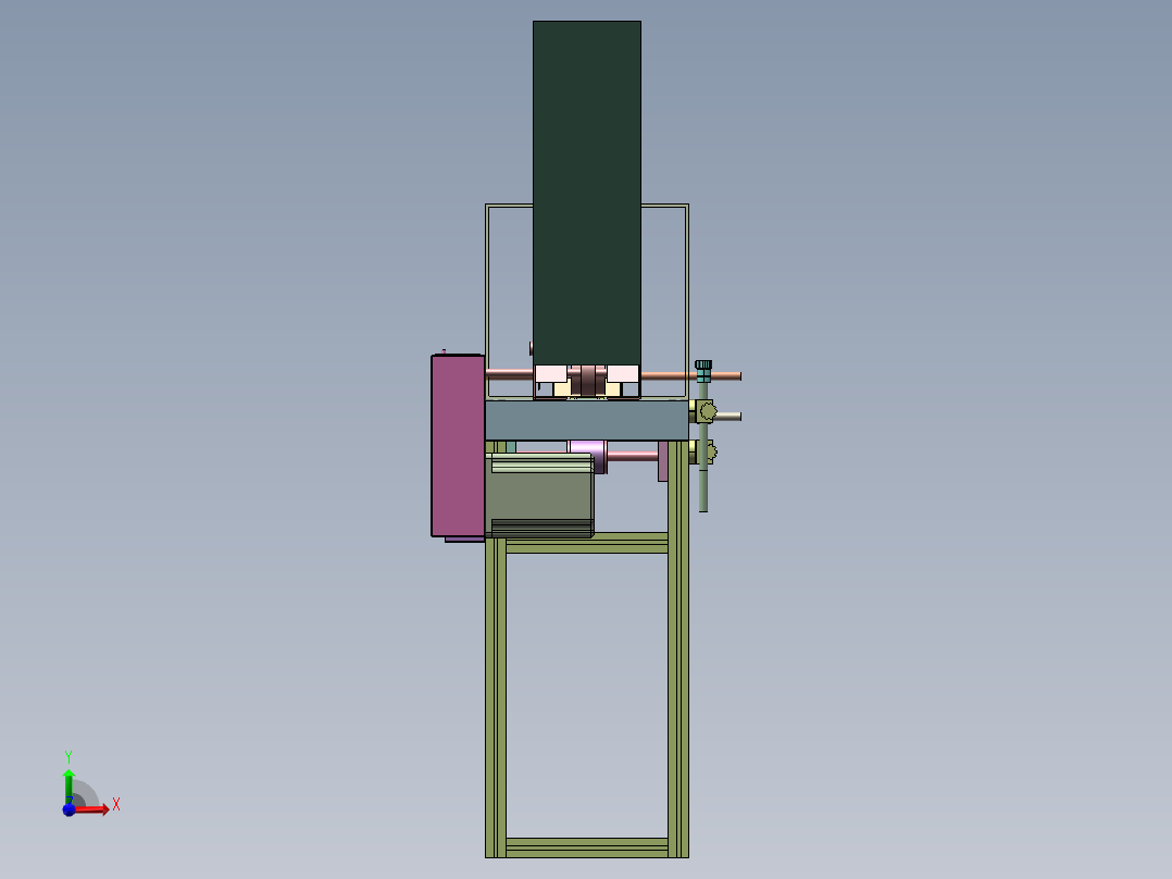 塑料瓶自动分选理料机前视图