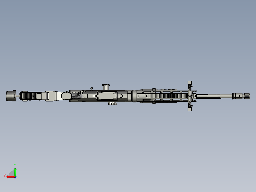 手枪左轮冲锋枪老式狙击步枪设计3D图纸Snipe XM2010 crg stp后视图
