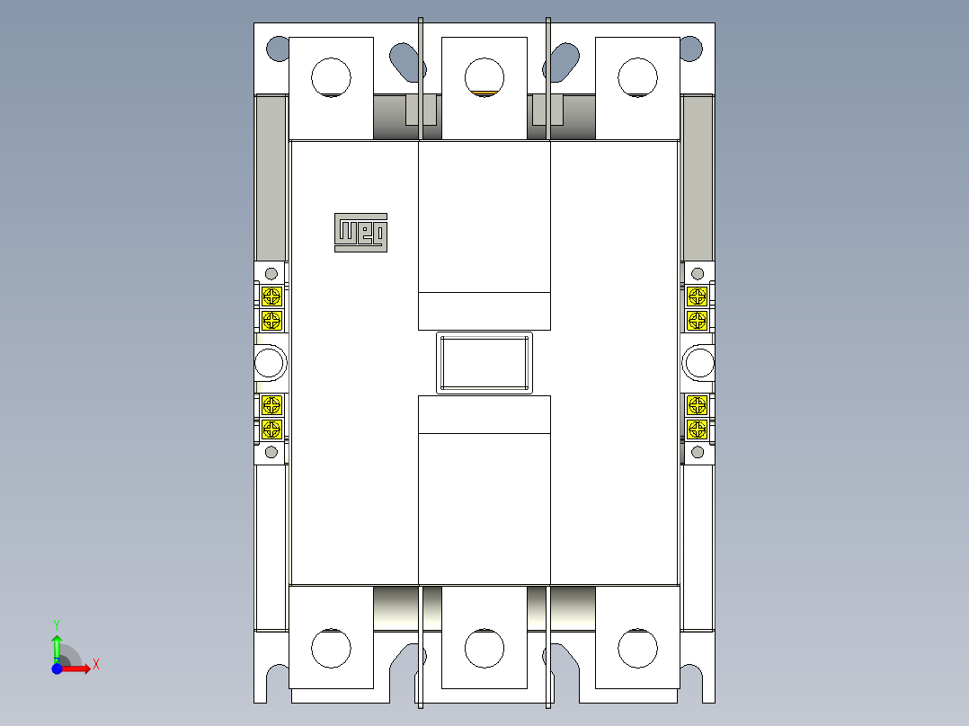 接触器CWME400_VACDC Weg前视图