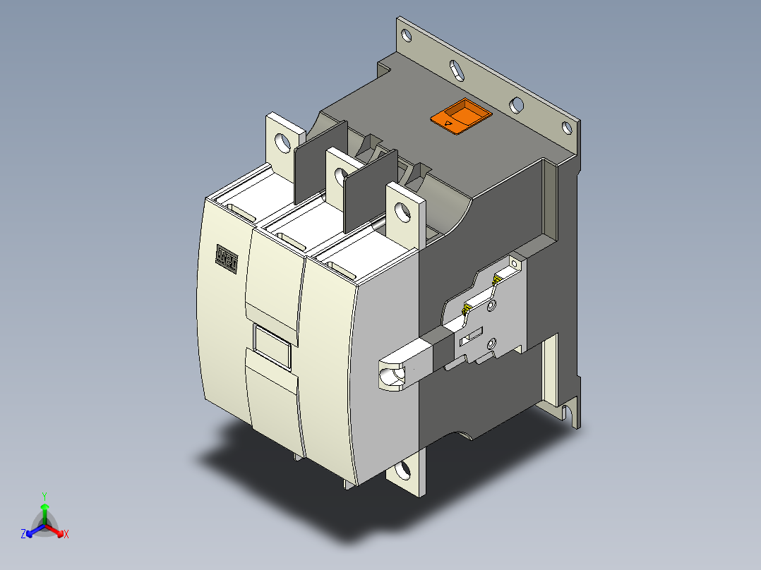 接触器CWME400_VACDC Weg正等轴测图
