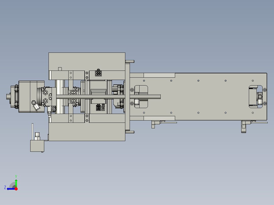 翻转机构组件右视图