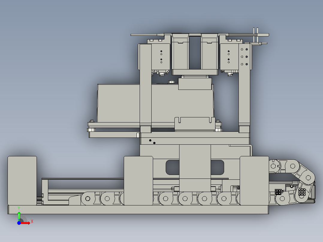 称重自动模块前视图