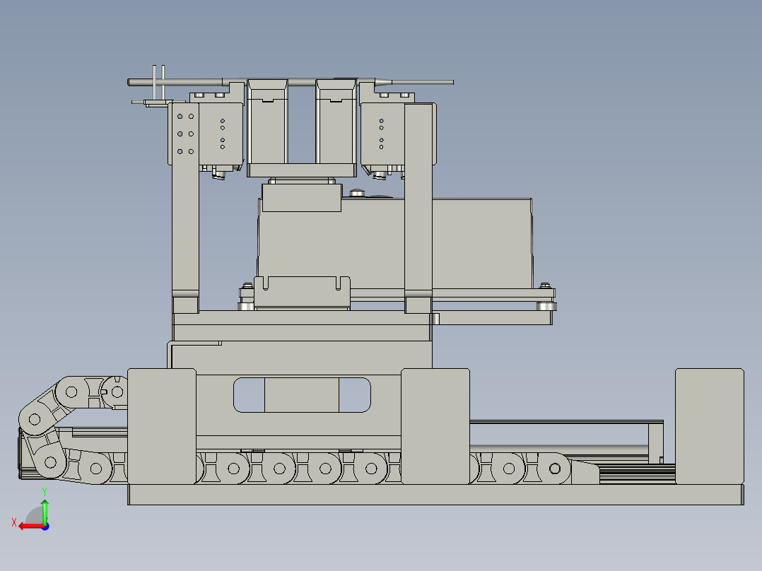 称重自动模块后视图