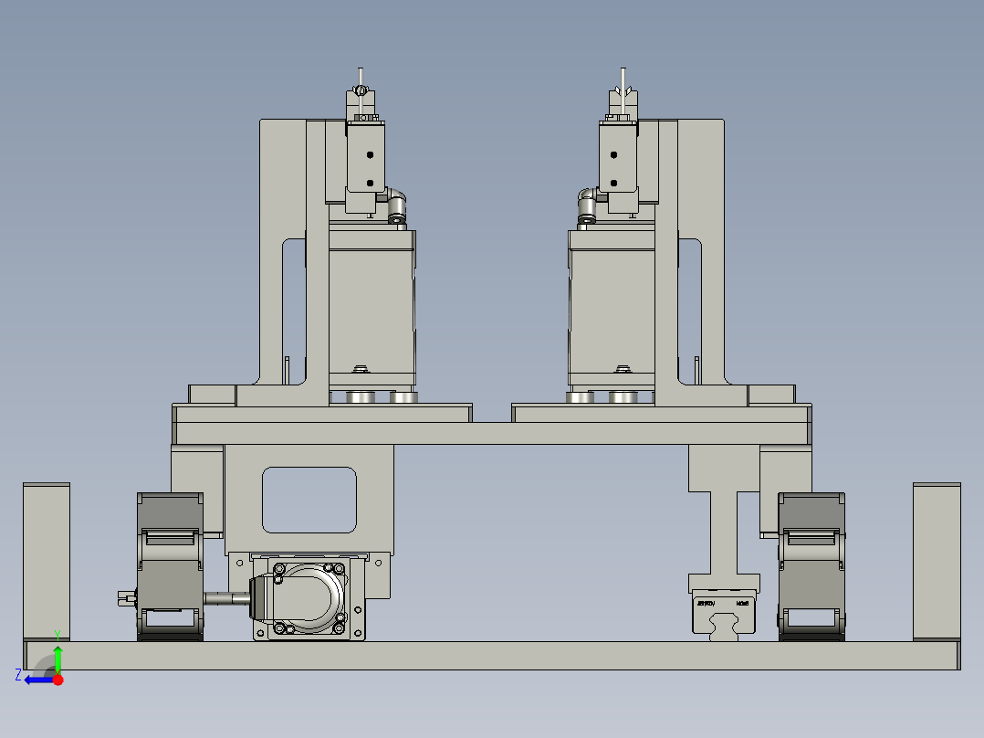 称重自动模块右视图