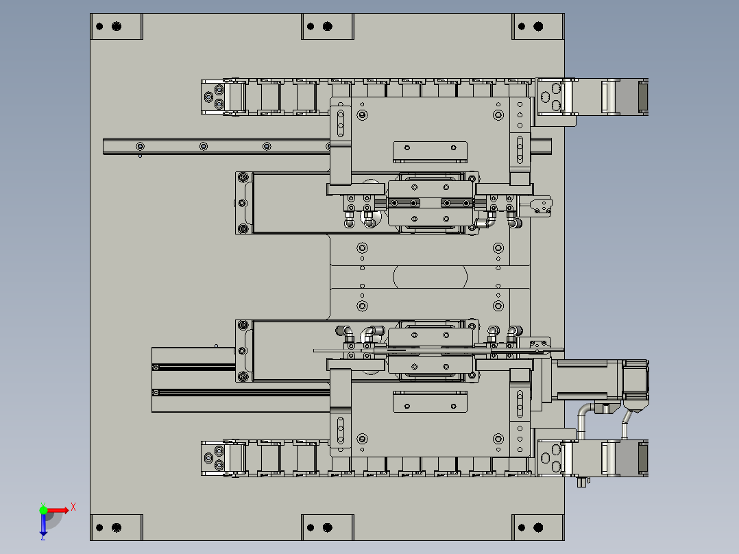 称重自动模块俯视图