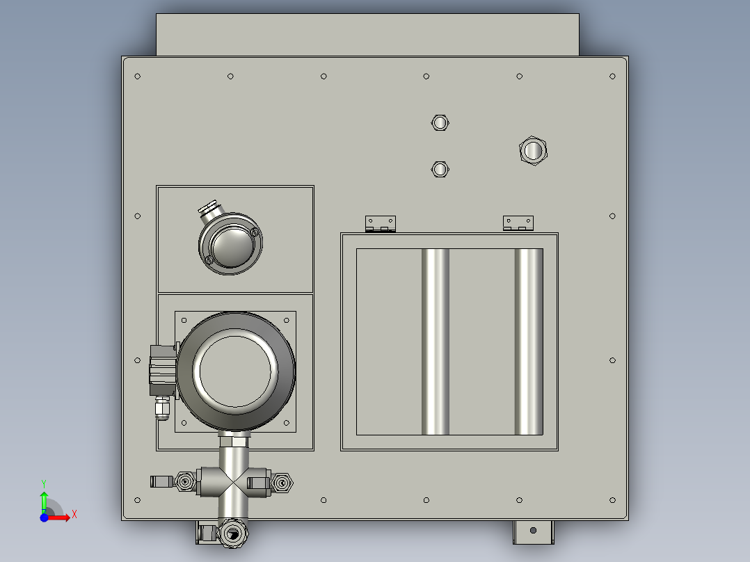 32DE-G02-12导热油箱前视图