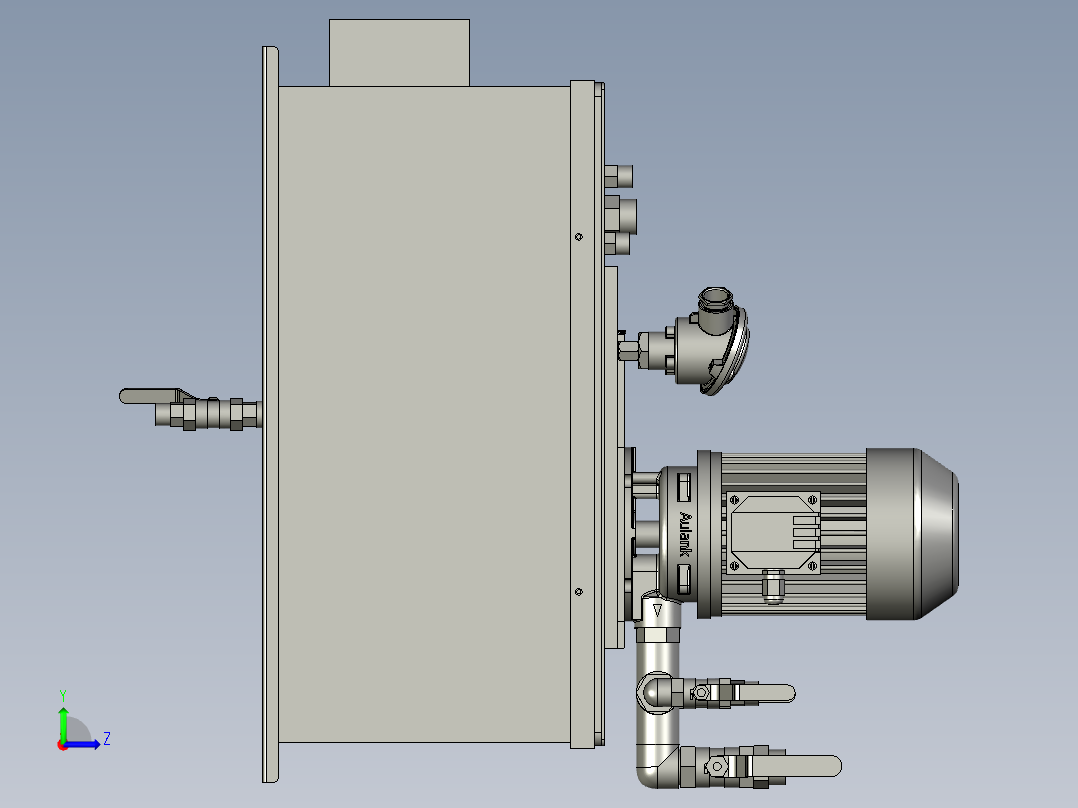 32DE-G02-12导热油箱左视图