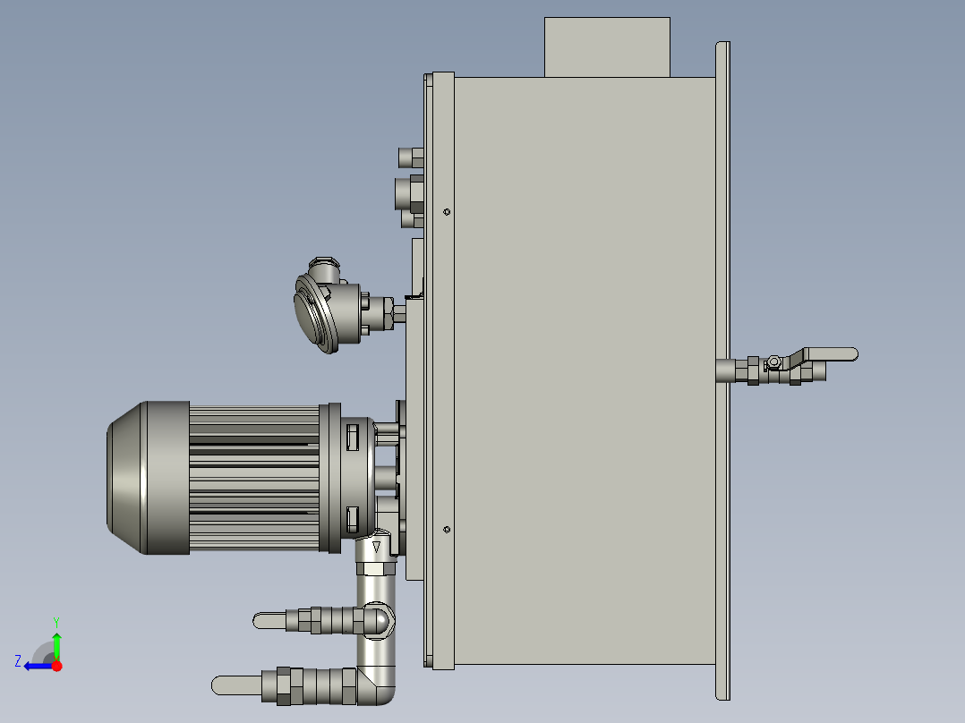 32DE-G02-12导热油箱右视图