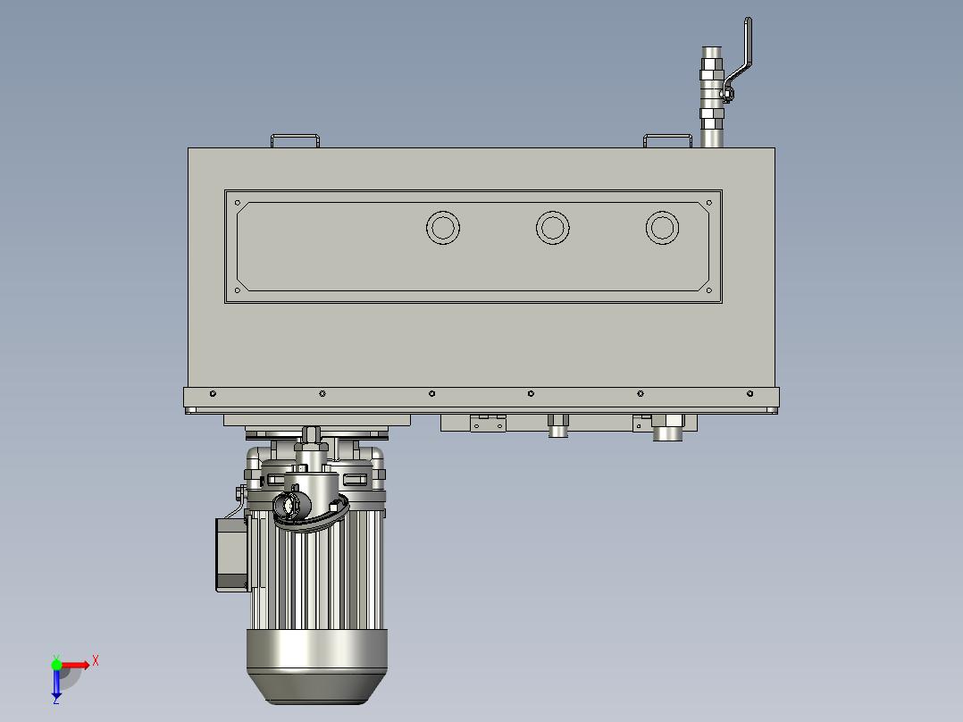 32DE-G02-12导热油箱俯视图
