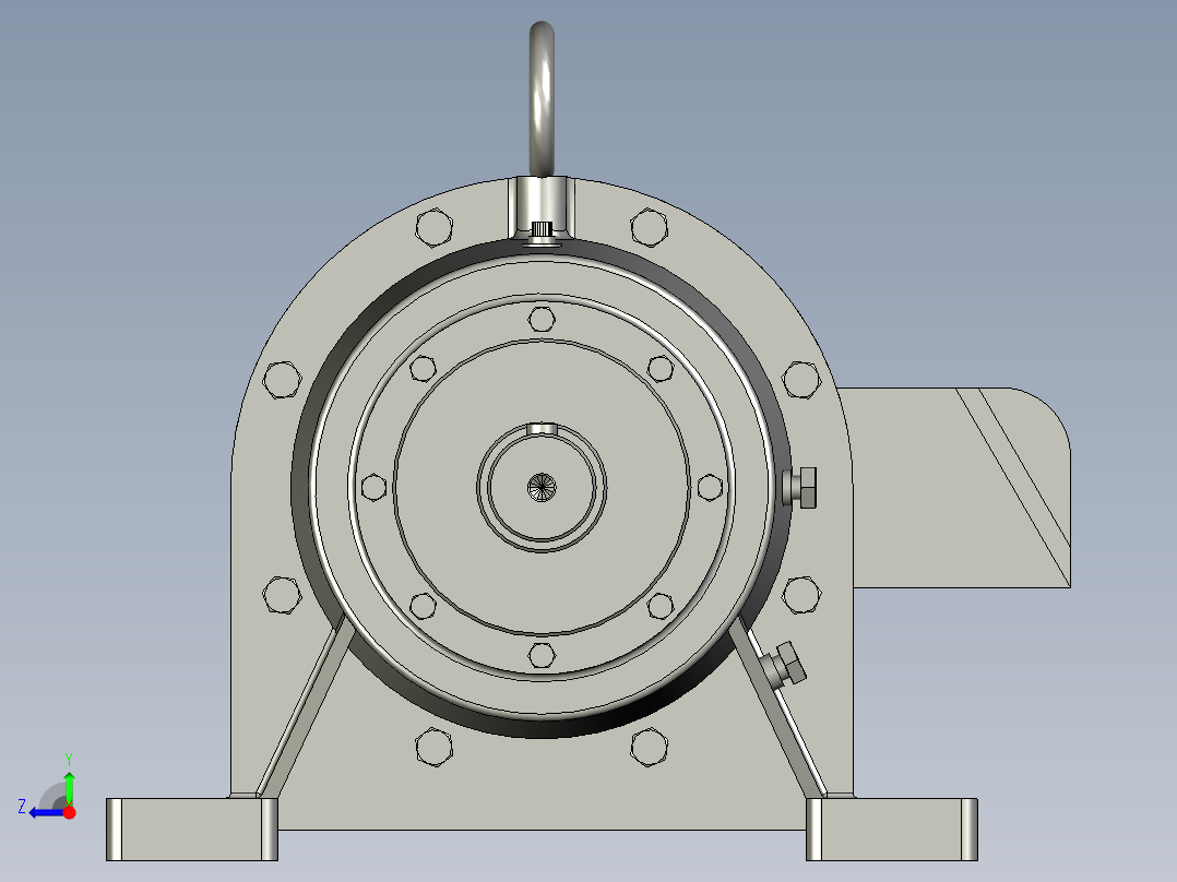 BWY单级摆线针轮减速机BWY15-35-15右视图