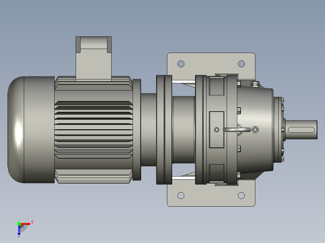 BWY单级摆线针轮减速机BWY15-35-15俯视图