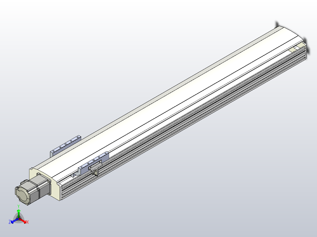 日规模组半封闭丝杆TPA-HNR-140D-2010C-L850-M-C-P40-N3主视图