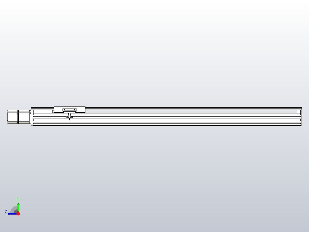 日规模组半封闭丝杆TPA-HNR-140D-2010C-L850-M-C-P40-N3右视图