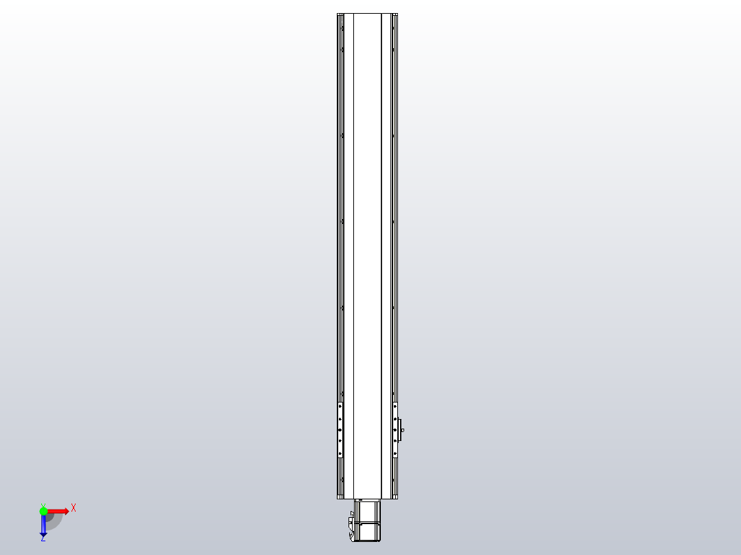 日规模组半封闭丝杆TPA-HNR-140D-2010C-L850-M-C-P40-N3俯视图