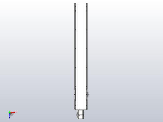 日规模组半封闭丝杆TPA-HNR-140D-2010C-L850-M-C-P40-N3俯视缩略图