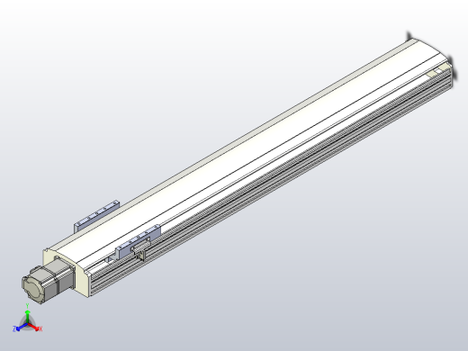 日规模组半封闭丝杆TPA-HNR-140D-2010C-L850-M-C-P40-N3正等轴测缩略图