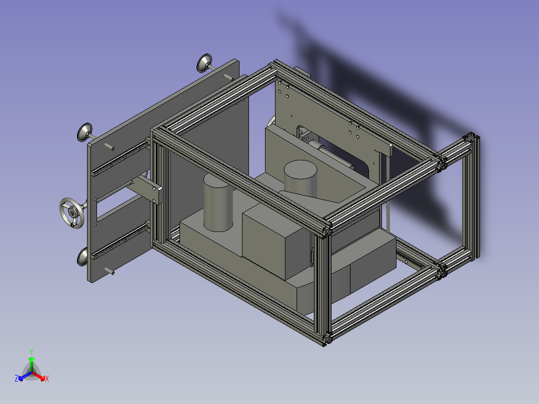 打印贴标机主视图