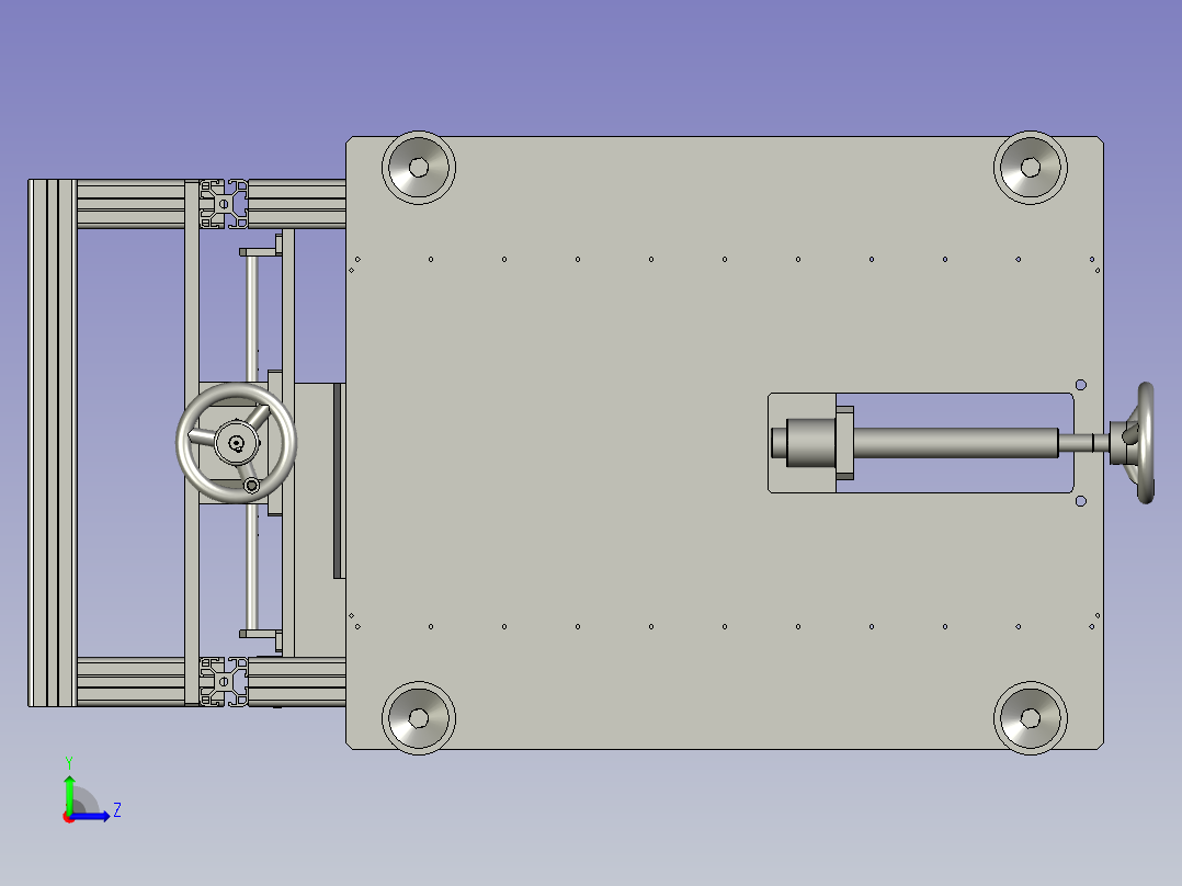 打印贴标机左视图