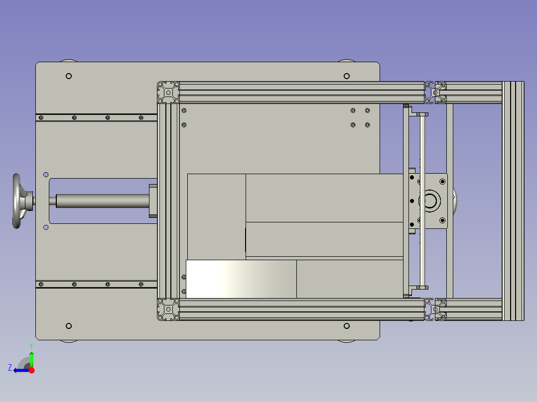 打印贴标机右视图