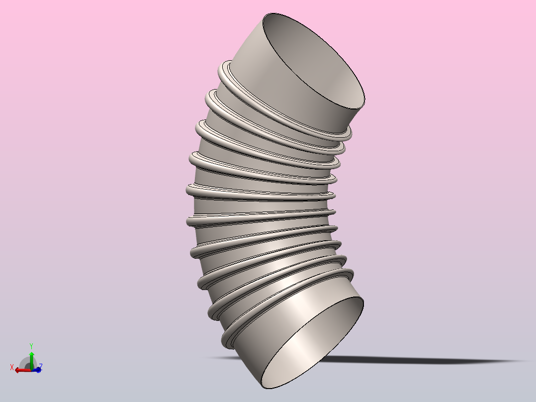 波纹管 (2)主视图