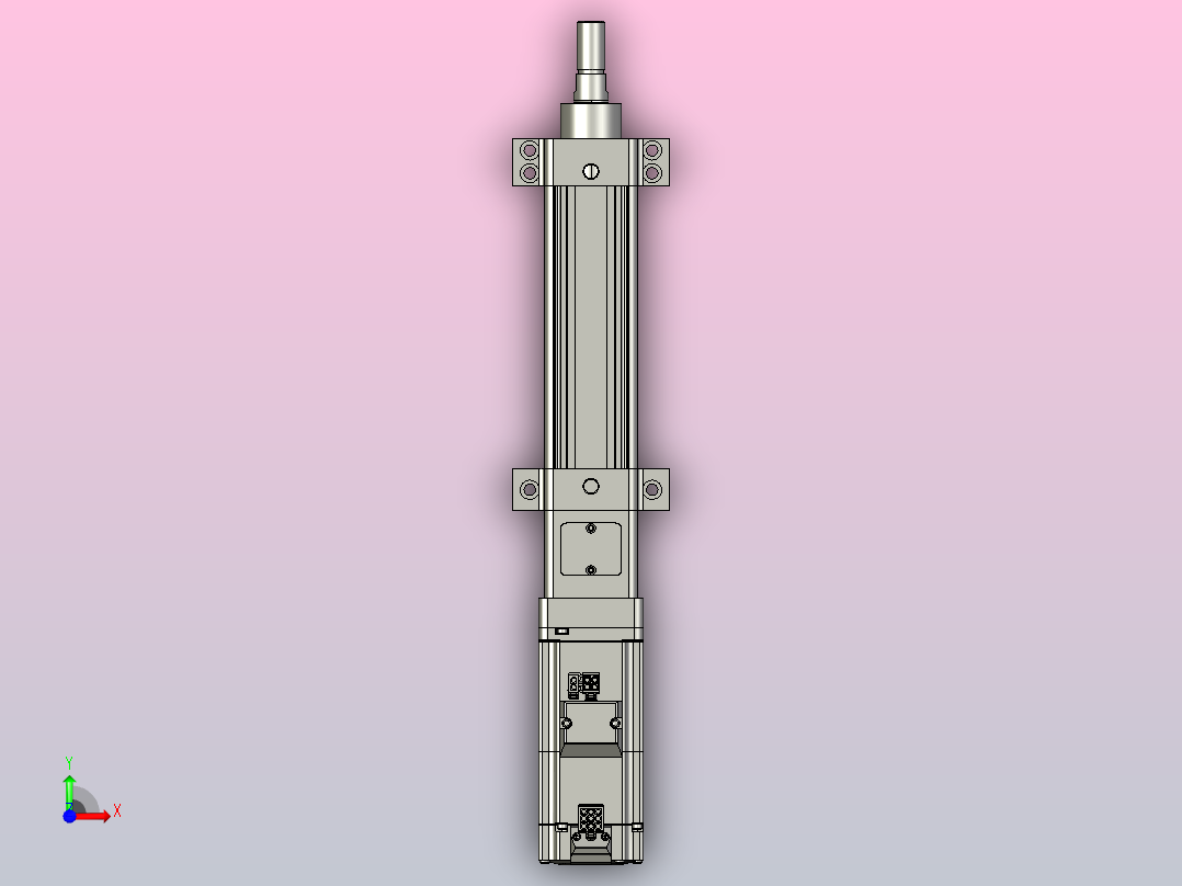 轻载电动缸TPA-ESR40-1210C-L50-M-LB-W-P40-C3前视图