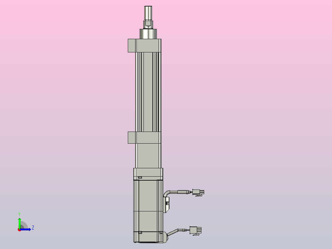 轻载电动缸TPA-ESR40-1210C-L50-M-LB-W-P40-C3左视图