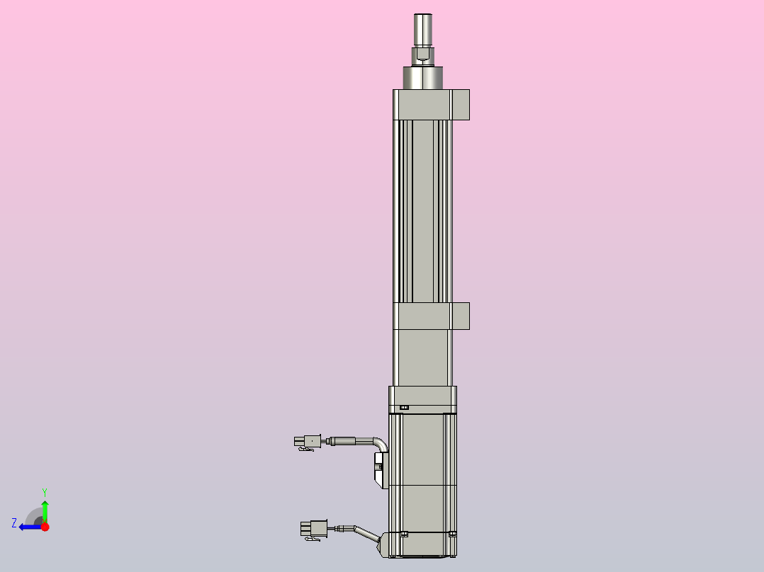 轻载电动缸TPA-ESR40-1210C-L50-M-LB-W-P40-C3右视图