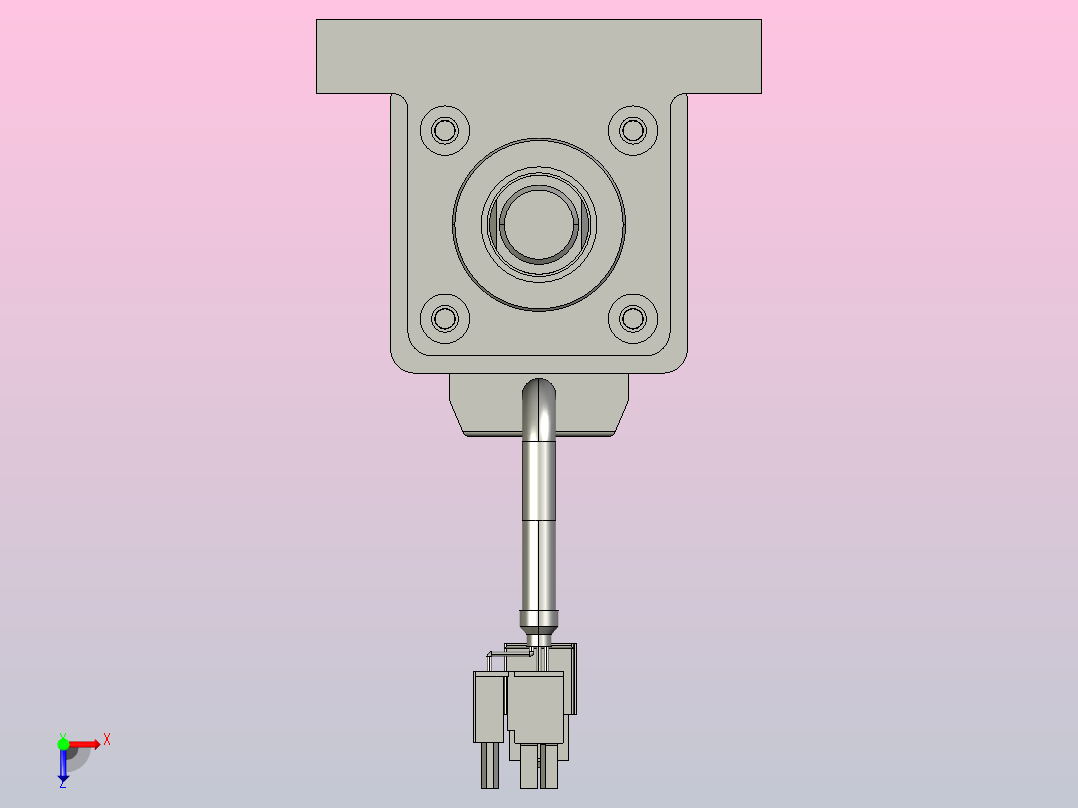 轻载电动缸TPA-ESR40-1210C-L50-M-LB-W-P40-C3俯视图