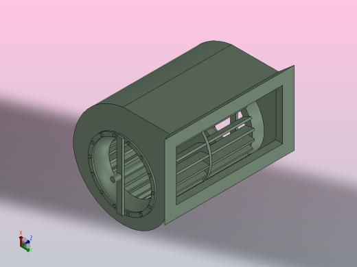 FS1.60、1.45型单相双进风风机[FS1.45b]正等轴测缩略图