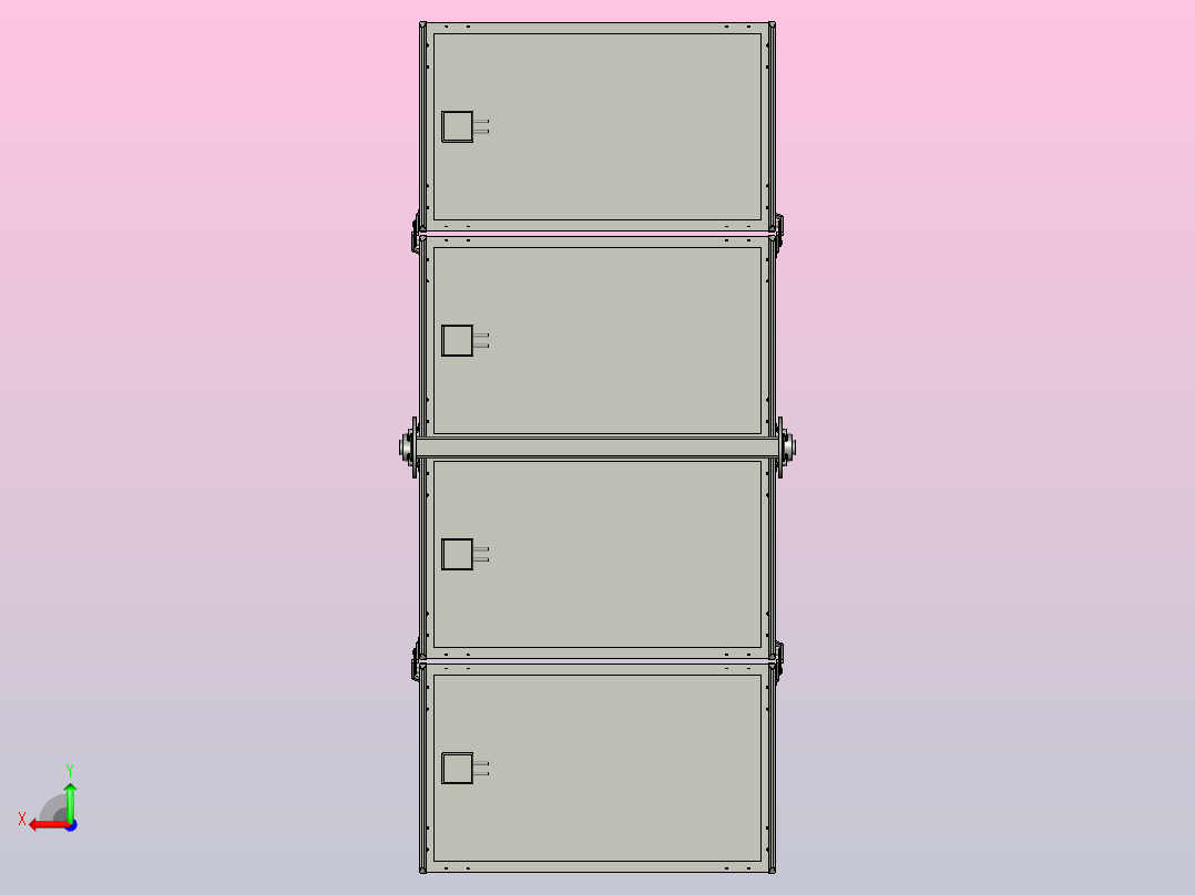 可折叠太阳能电池板后视图