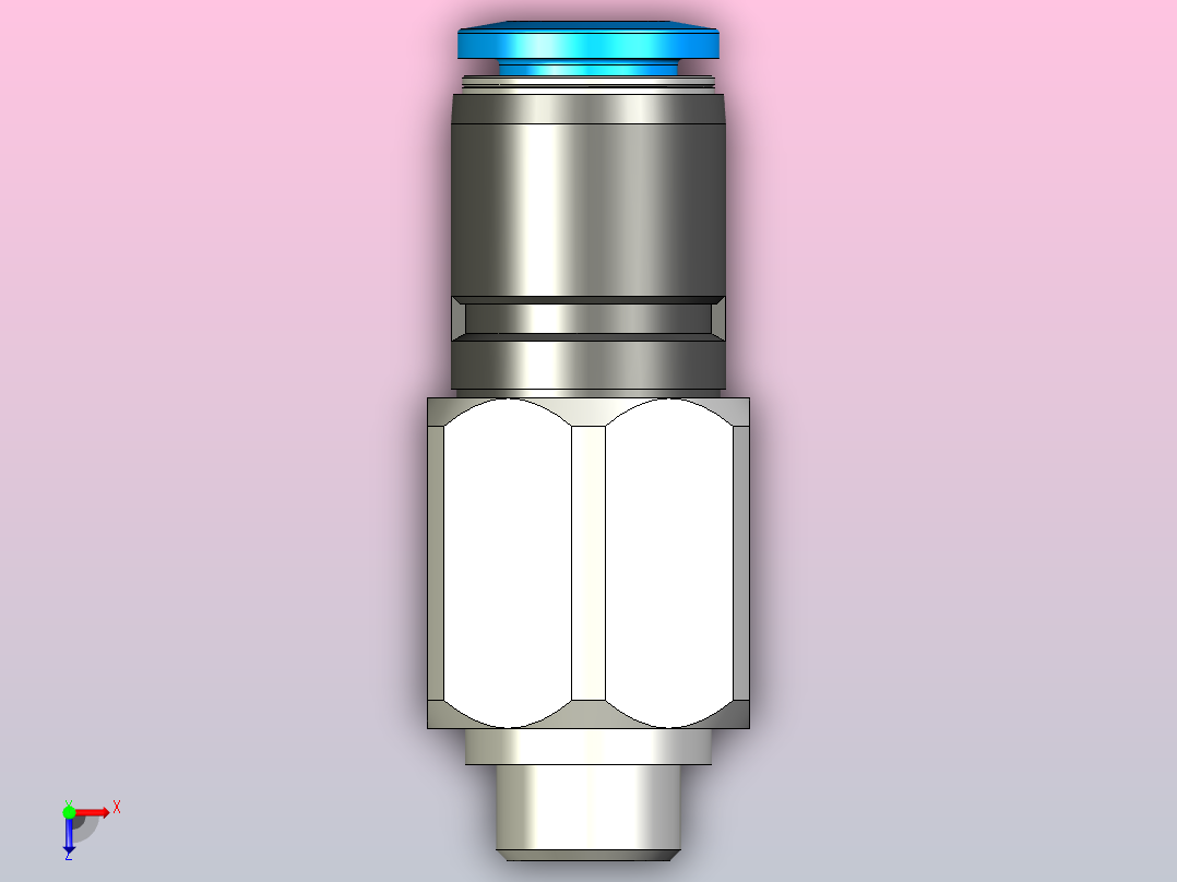 快插接头QSR-G1_8-8俯视图